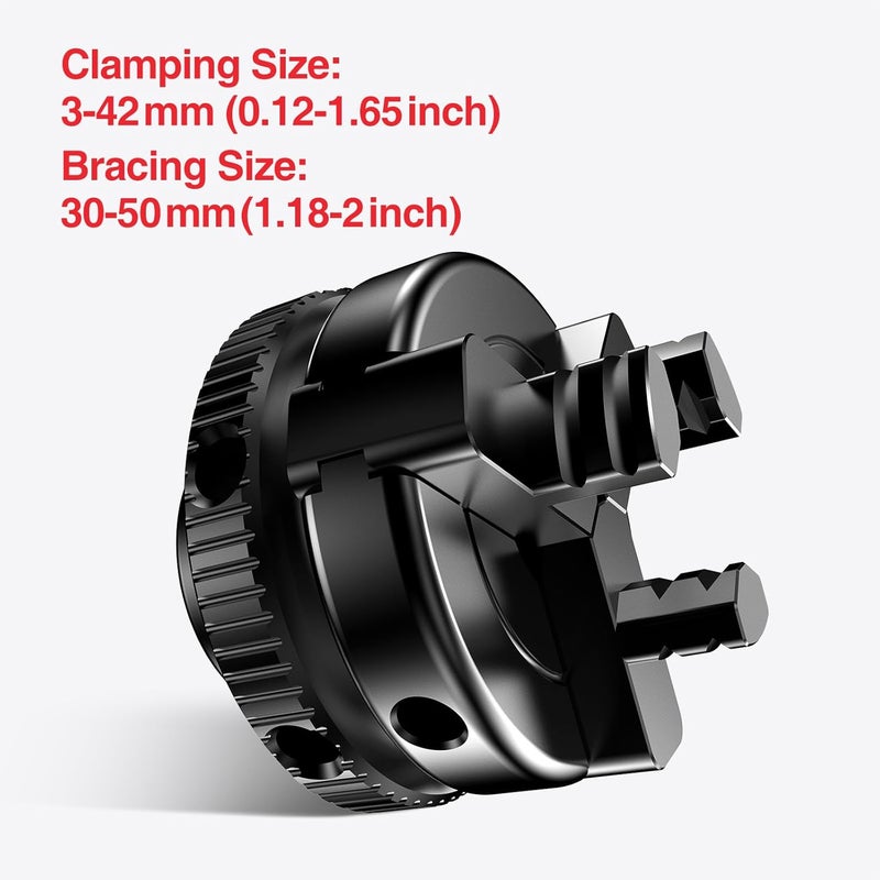 ARTYMASTER 2 inch Mini 3-Jaw Self-center woodworking chuck. M18X1.5mm Thread and 0.4 inch connector Mini lathe Chuck - Image 2